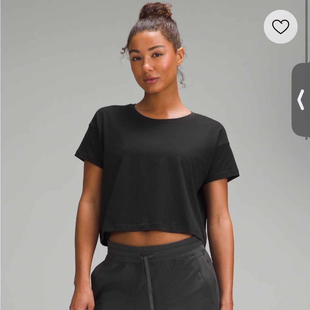 lululemon athletica Black Crewneck Tee